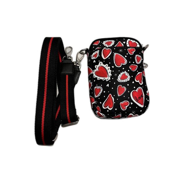 Brighton's "The Hearts A Flutter" Utility Bag Hearts Valentines Day NWOT - Picture 13 of 16